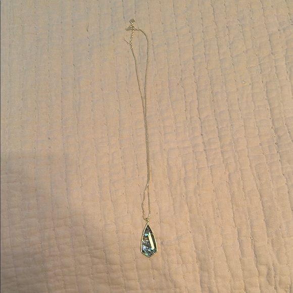 Kendra Scott Silver Abalone Pendant - Picture 2 of 2